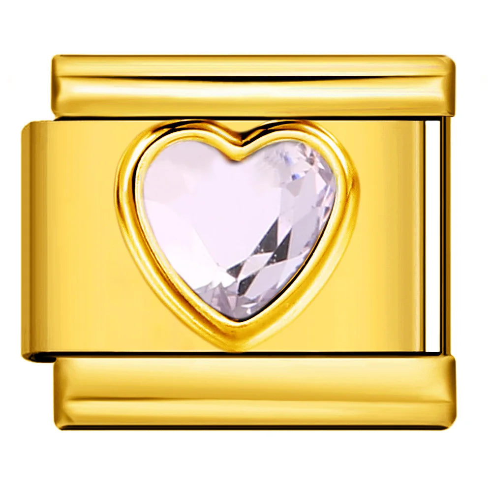 Heart Italian Charm Link 473