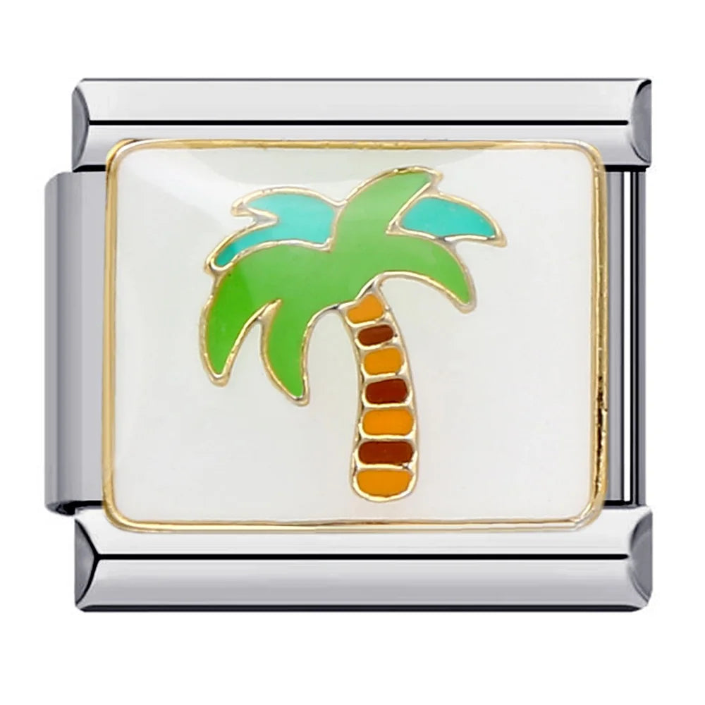 Flower Italian Charm Links 141