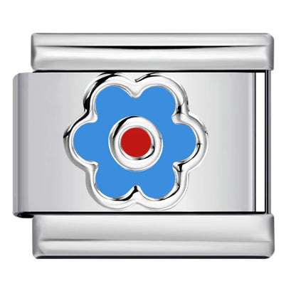 Flower Italian Charm Link 449