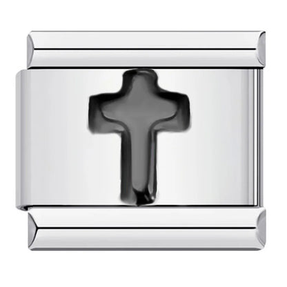 Cross Italian Charm Link 530