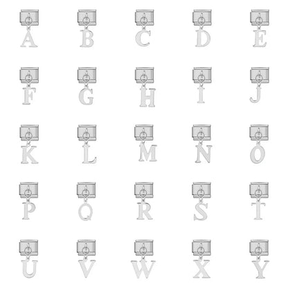 Silver Color Pendant 26 English Letter 521