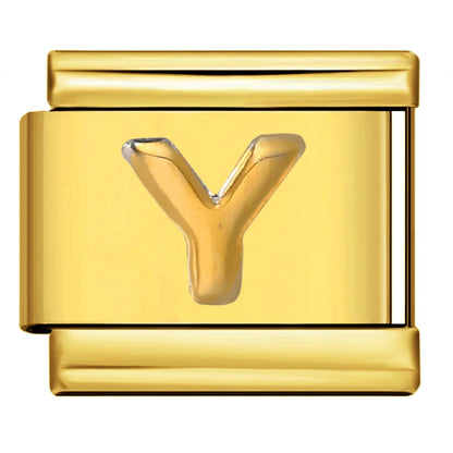 Gold Color 26 English Letters 336
