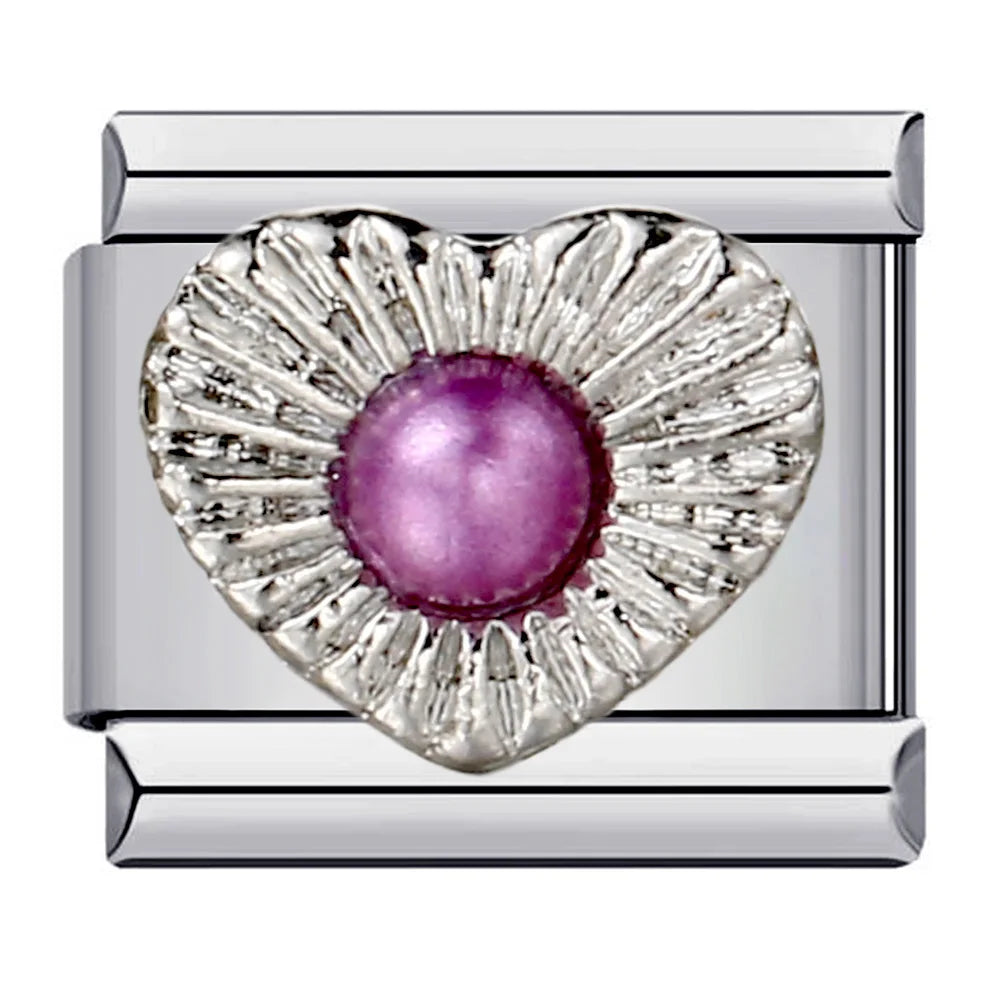 Purple Italian Charm Link 170
