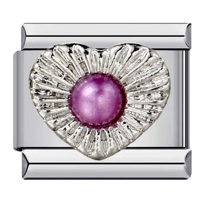 Purple Italian Charm Link 170