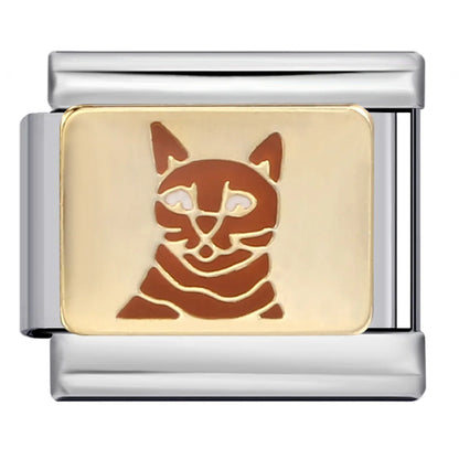 Cat Italian Charm Link 304