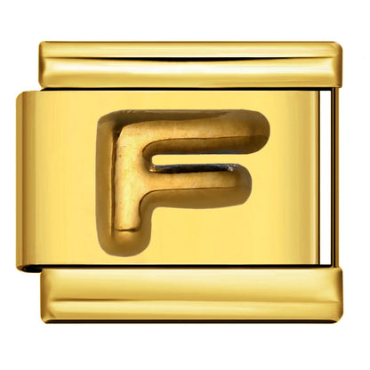 Gold Color 26 English Letters 336
