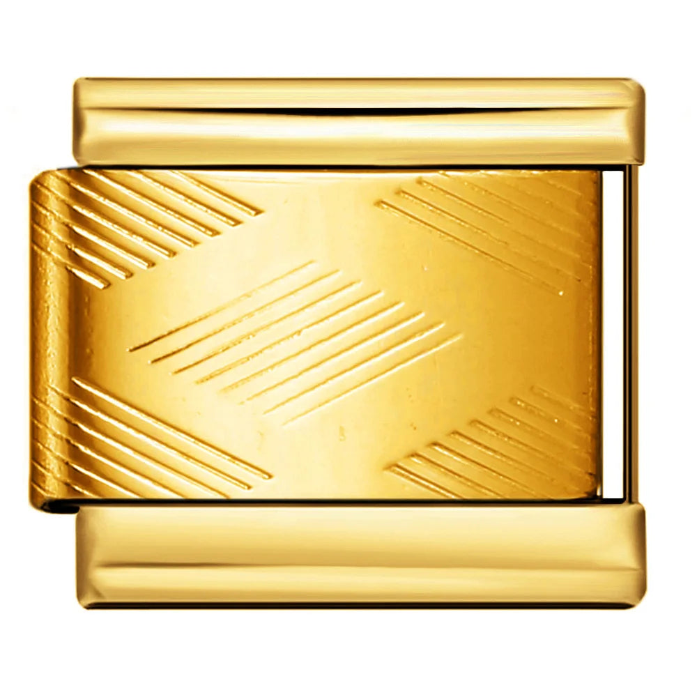Gold Color Italian Charm Link 381