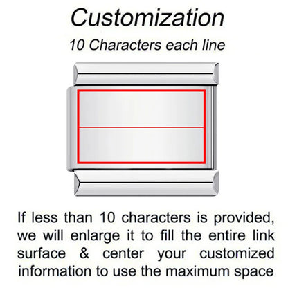 Laser Customized Italian Charm 198