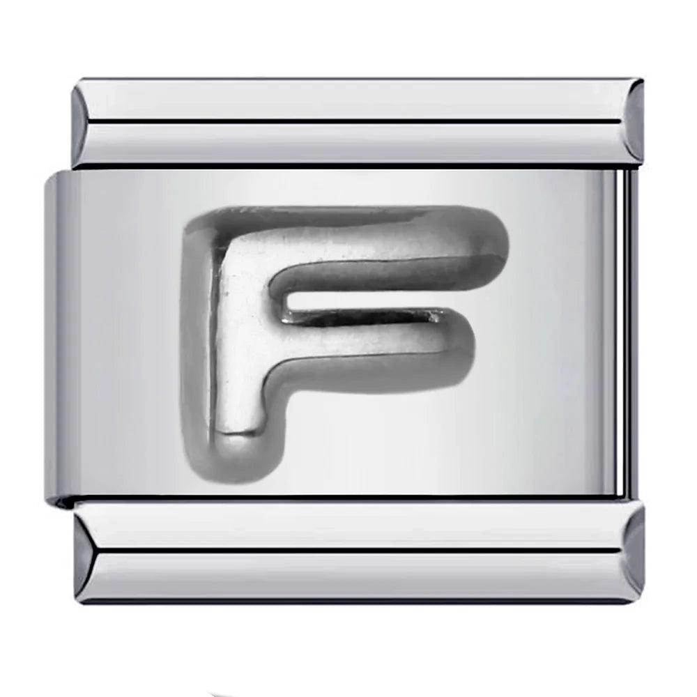 Silver Color 26 English Letters 174