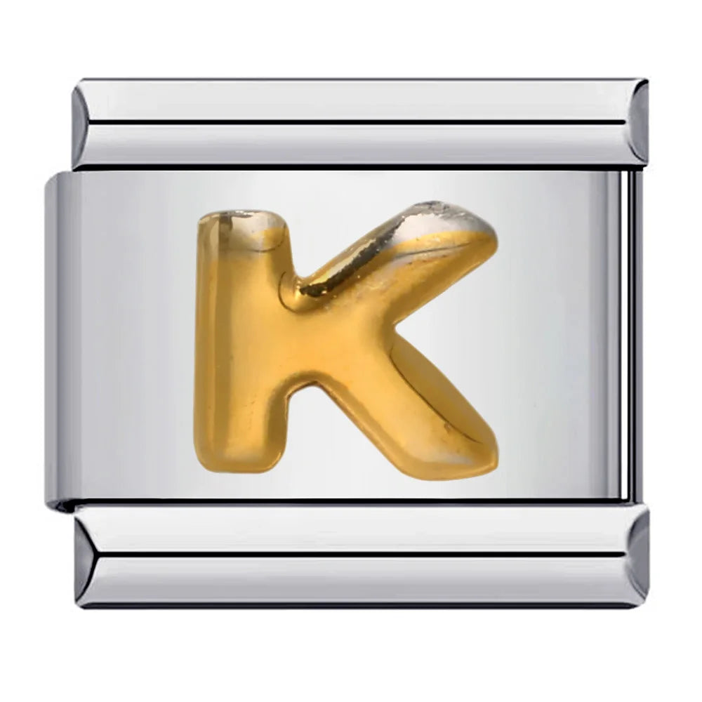Gold Color 26 English Letters 064