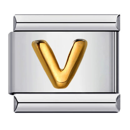 Gold Color 26 English Letters 064