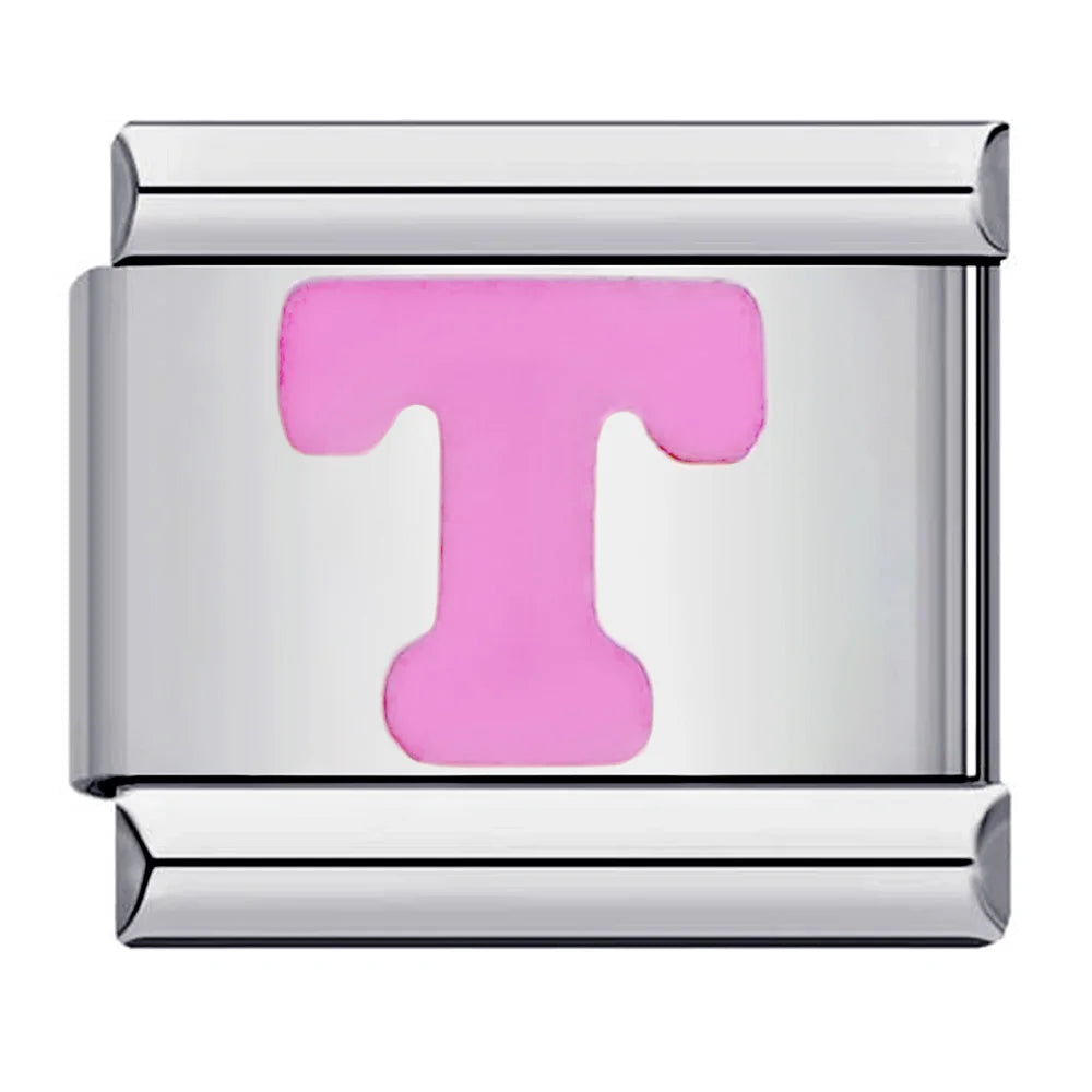 Pink 26 English Letters