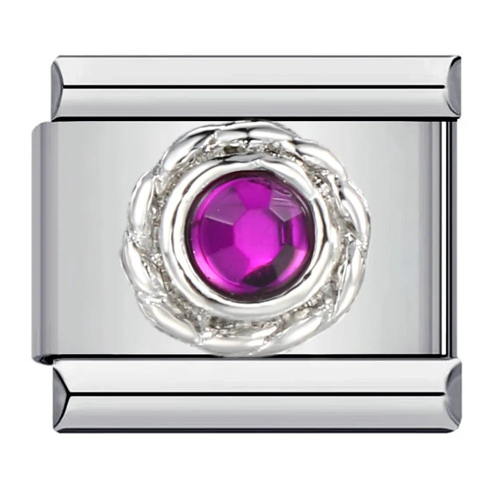 Pink Italian Charm Link 401