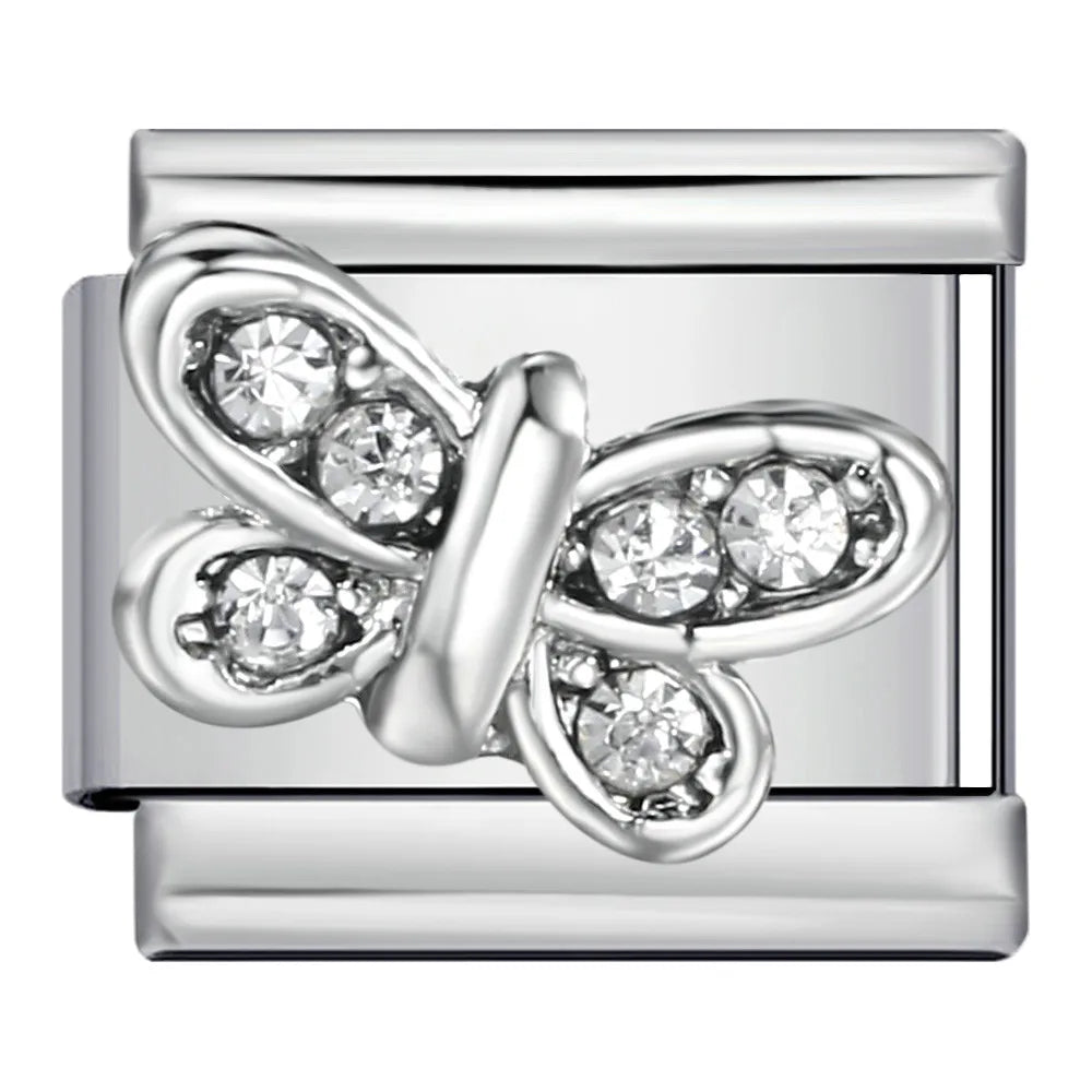 Butterfly Italian Charm Links 099