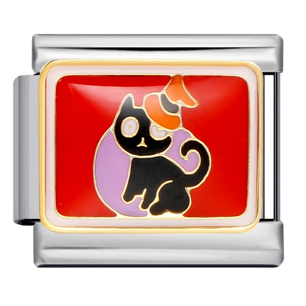 Cat Italian Charm Link 304