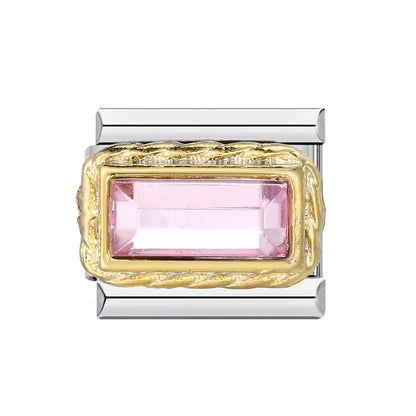 Zirconia Italian Charms Links 091