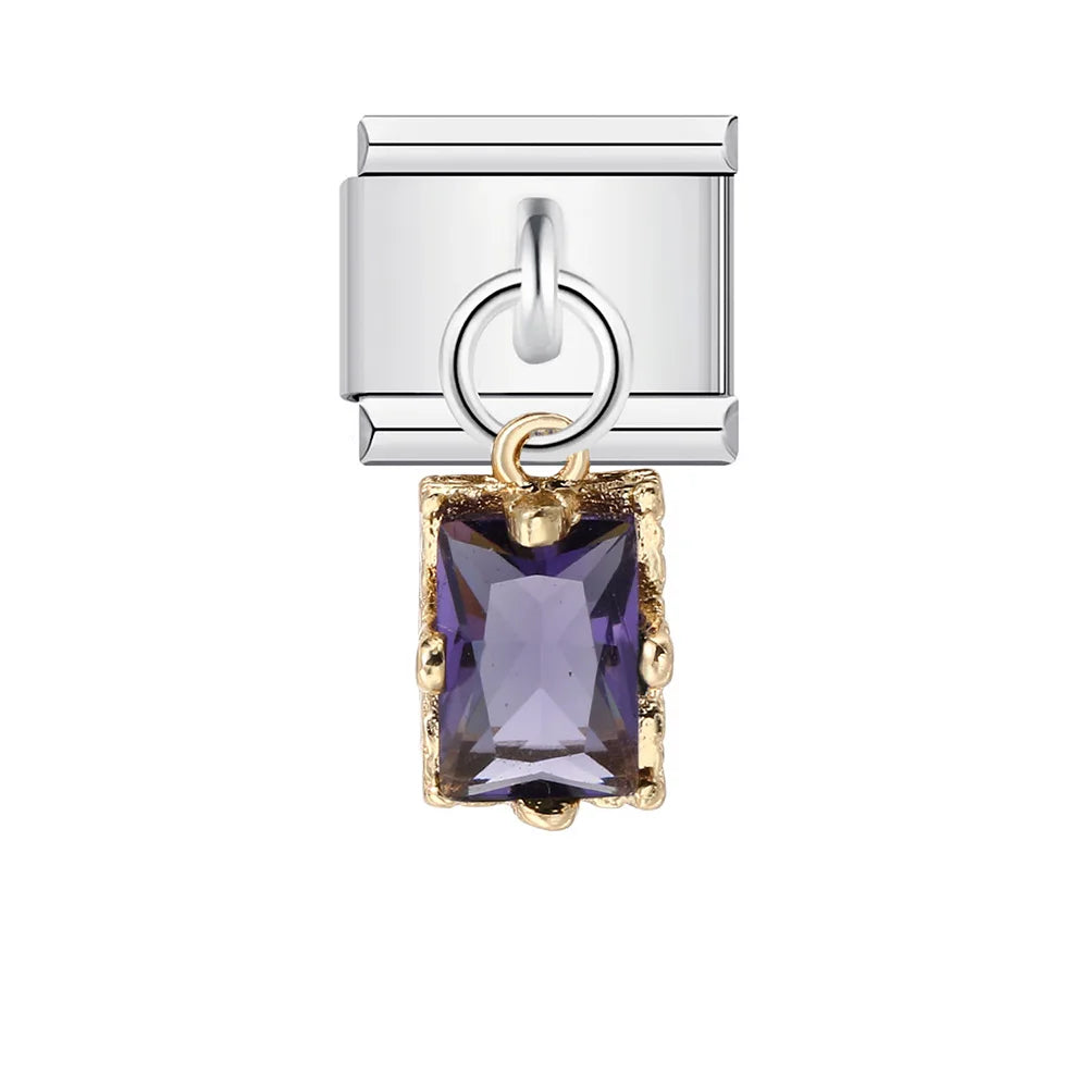 Blue Italian Charm Link 402