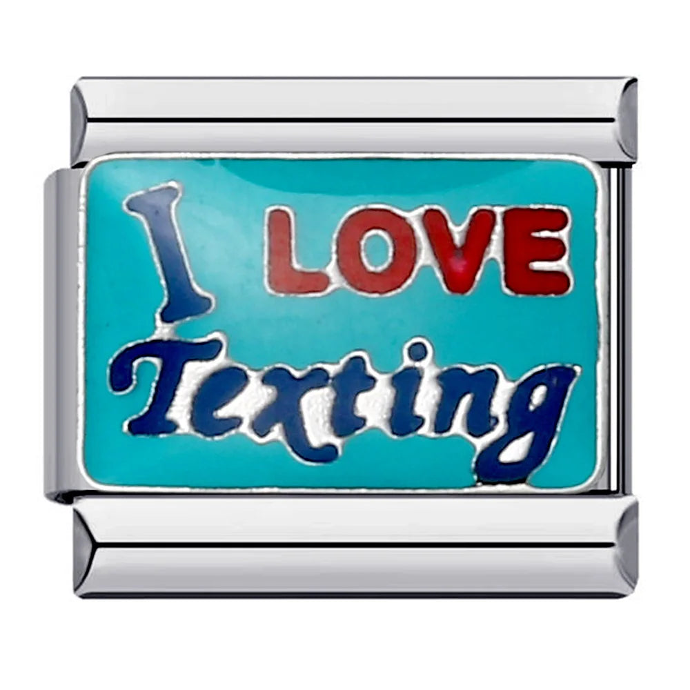 Words Italian Charm Links 079