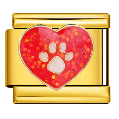 Paw Print Italian Charm 579