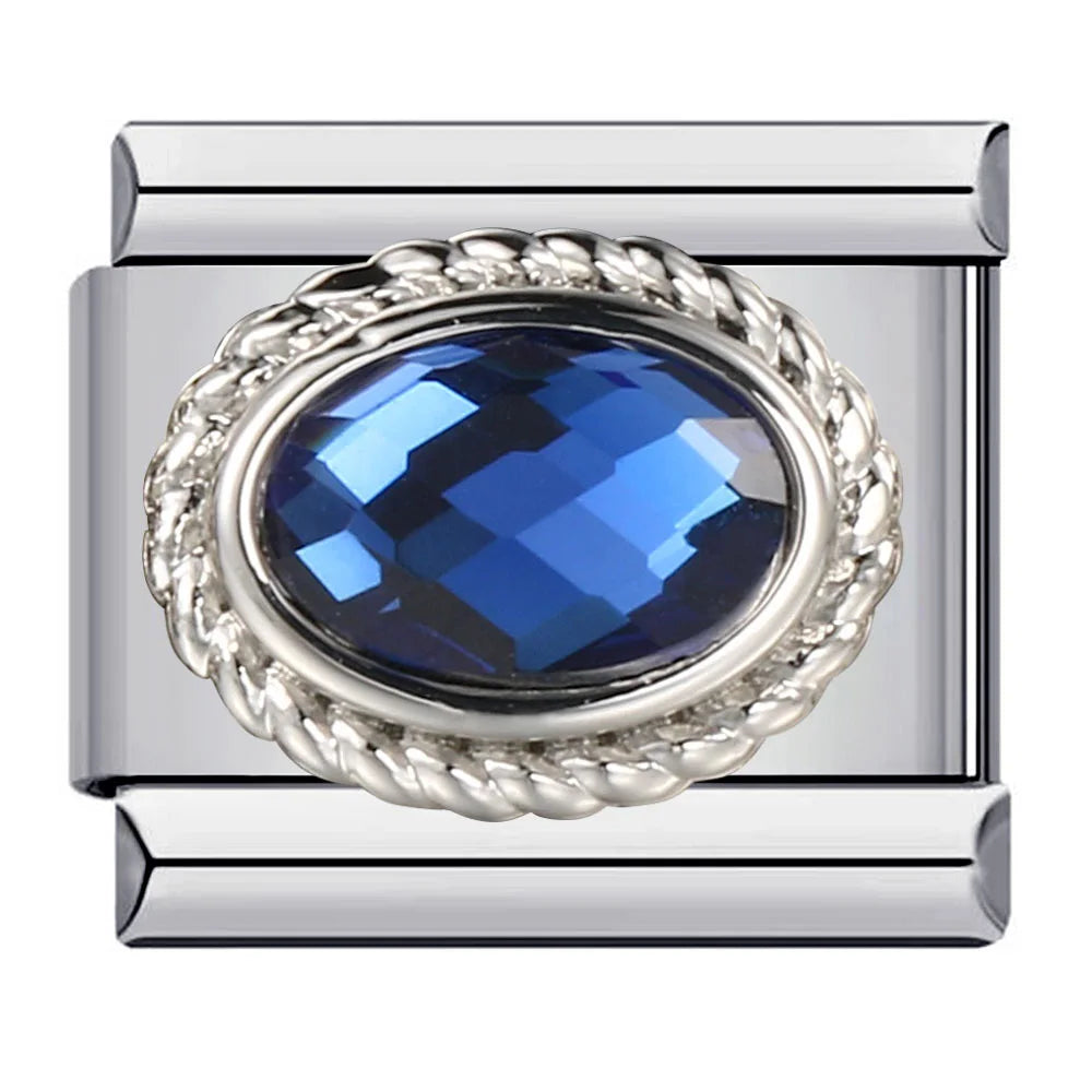 Zirconia Italian Charm Links 146