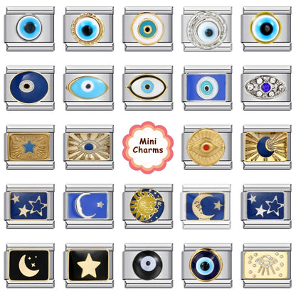 Evil Eyes Italian Charm Links 110