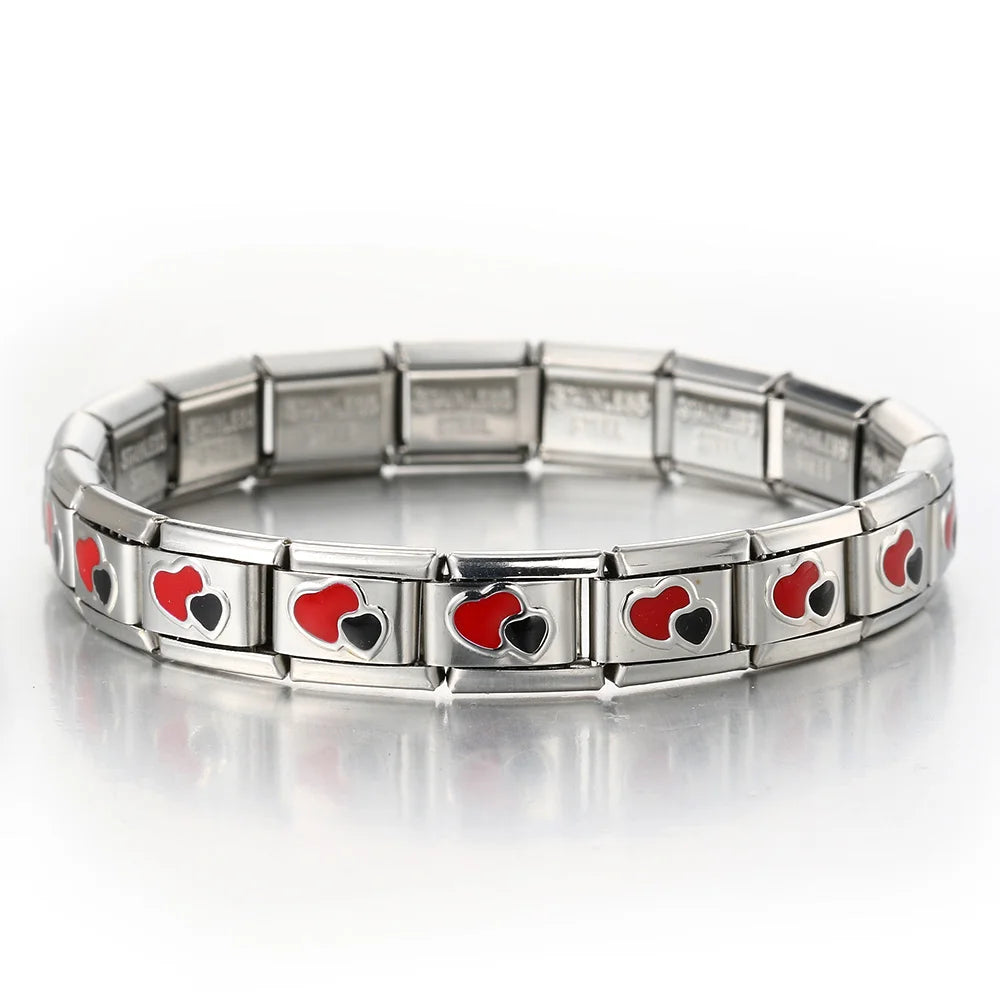 Heart Italian Charms Links 447