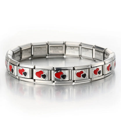 Heart Italian Charms Links 447