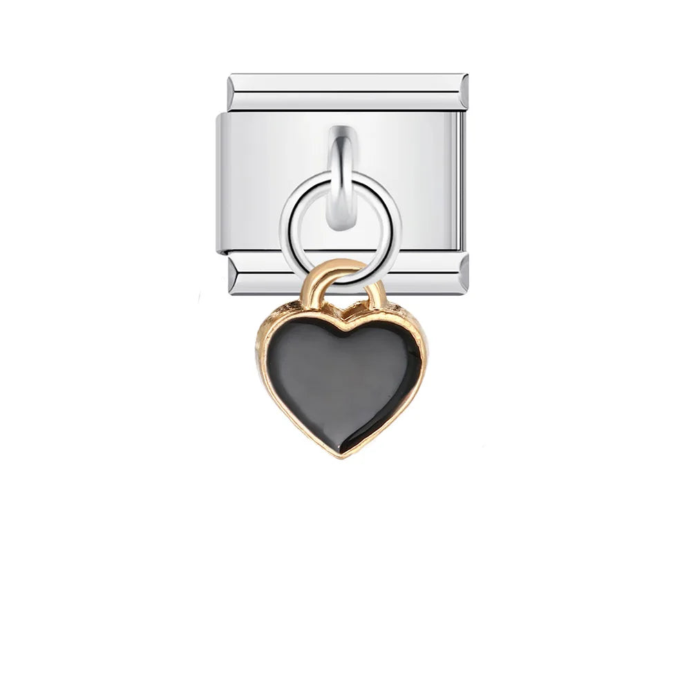 Heart Italian Charm Links 027