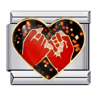 Heart Italian Charm Links 121