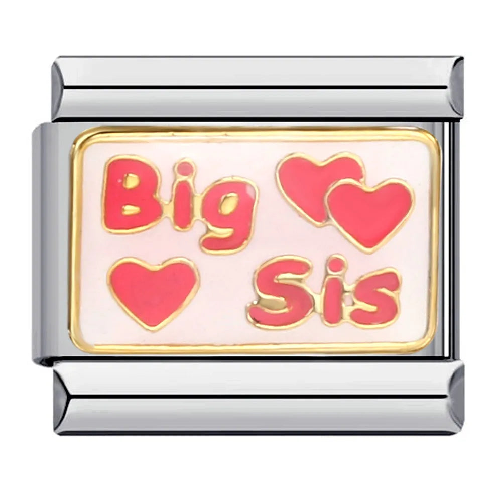 Heart Italian Charm Links 121