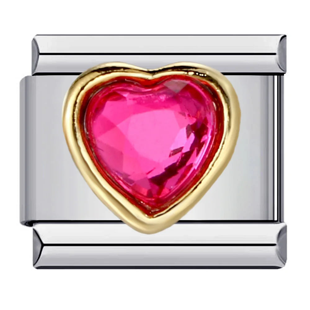Heart Italian Charm Links 119