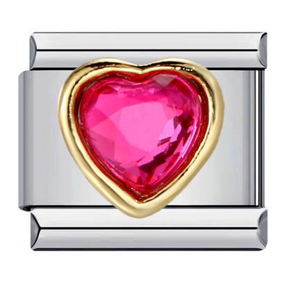 Heart Italian Charm Links 121