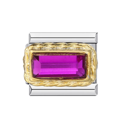 Zirconia Italian Charms Links 091