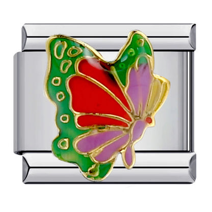 Butterfly Italian Charm Links 076