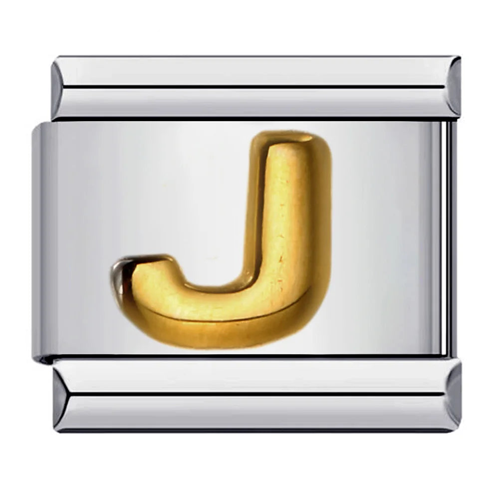 Gold Color 26 English Letters 064