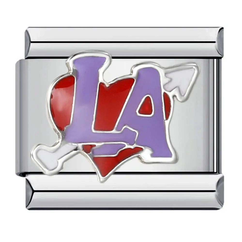 Purple Italian Charm Link 170
