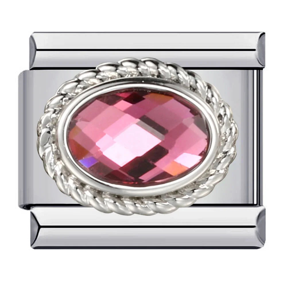 Pink Italian Charm Link 401