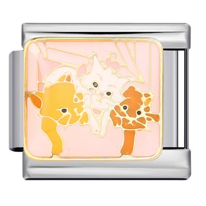 Cat Italian Charm Link 304