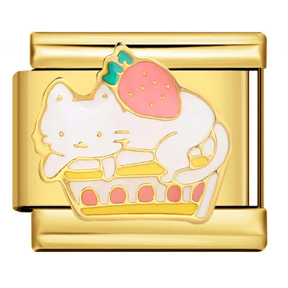 Gold Color Italian Charm Link 176
