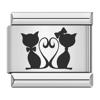 Laser Italian Charm Links 052
