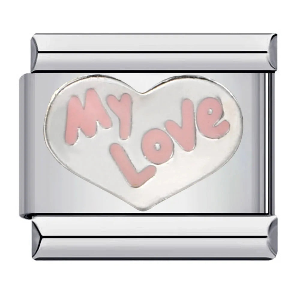Heart Italian Charm Links 159