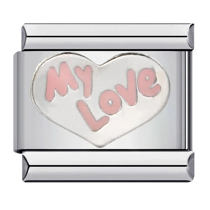 Heart Italian Charm Links 159