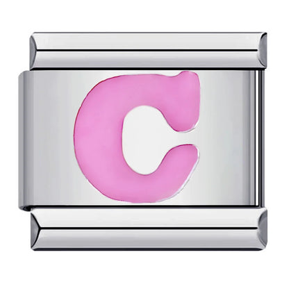Pink 26 English Letters