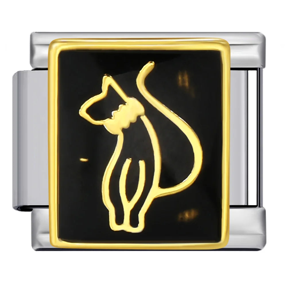 Dog Cat Italian Charm Link 167