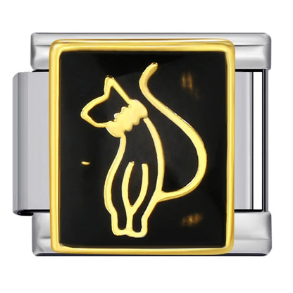 Dog Cat Italian Charm Link 167