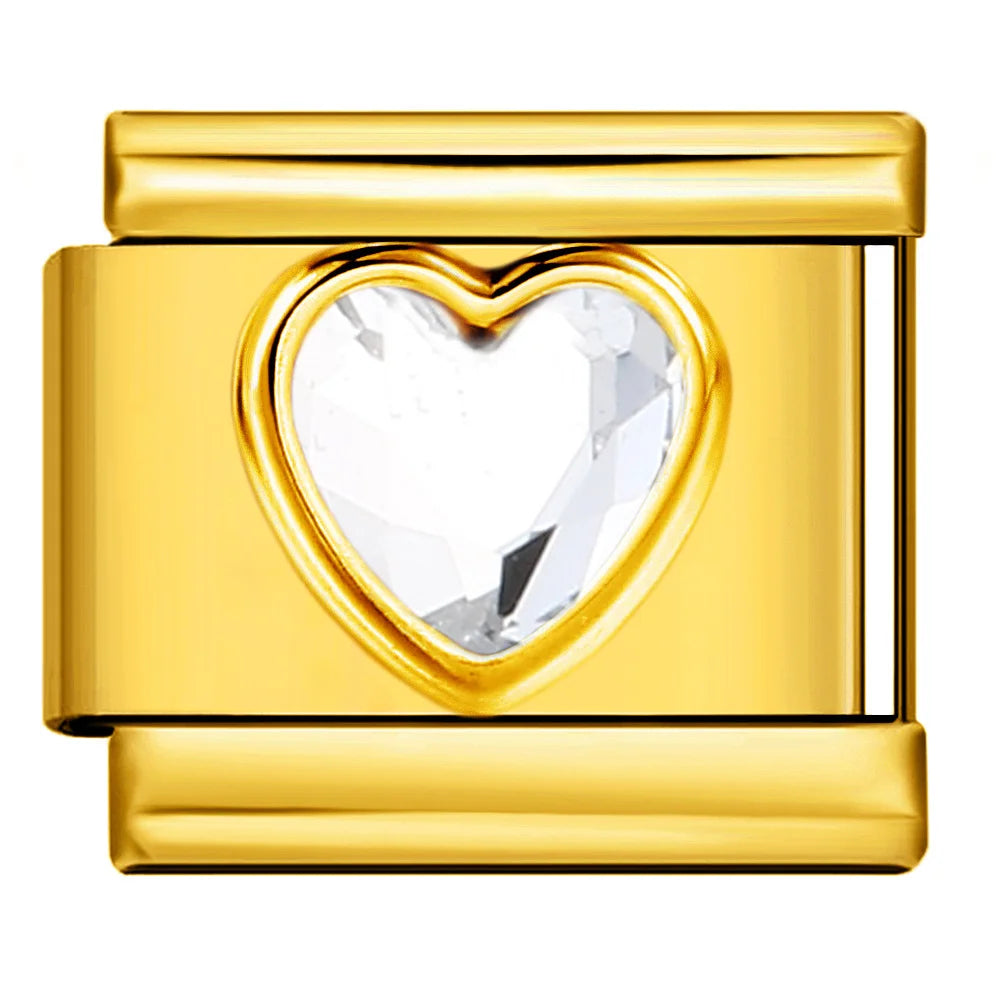 Heart Italian Charm Link 473