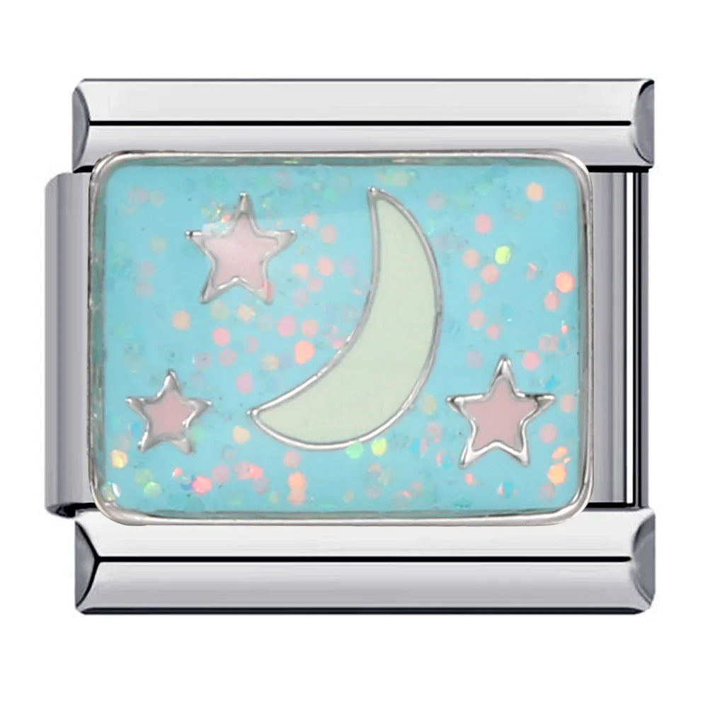 Star Moon Sun Italian Charm 172