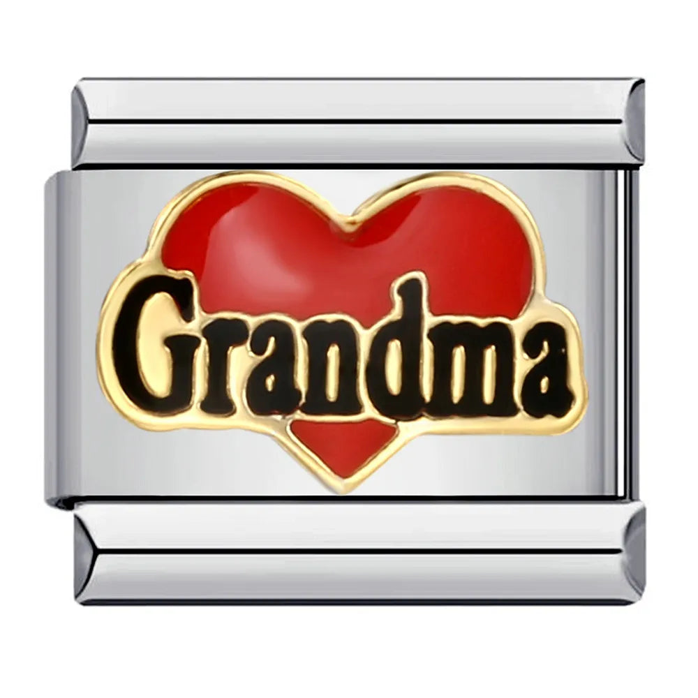 Heart Italian Charm Links 121