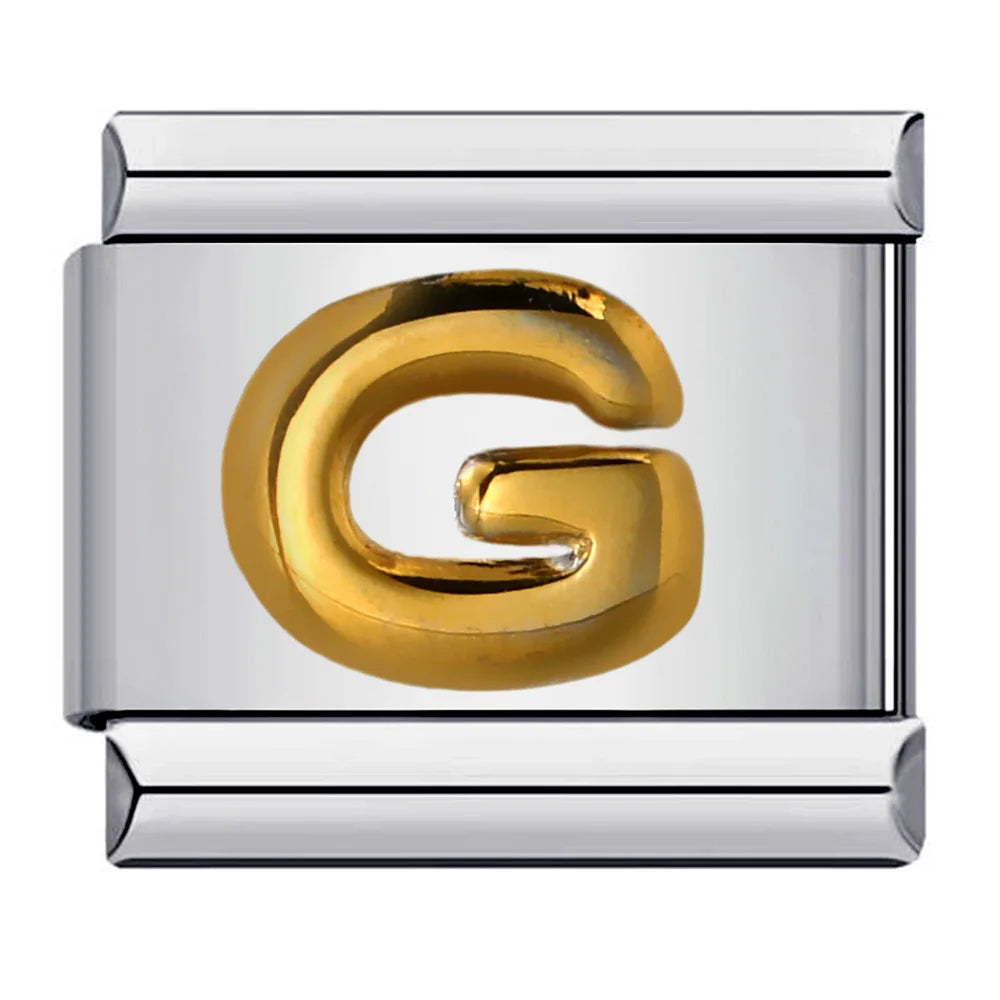 Gold Color 26 English Letters 064