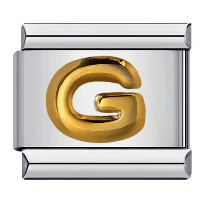 Gold Color 26 English Letters 064